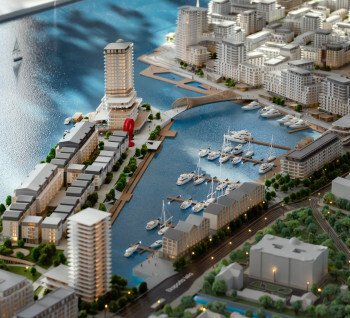 1 bedroom apartment in Riga Waterfront in the building Courtyard for sale.