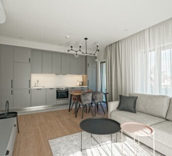 For rent two-bedroom apartment in the new project in Jurmala