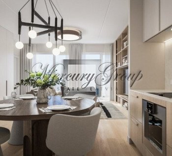 Studio apartment for sale in a new project on the banks of the Daugava