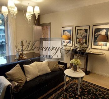 We are selling a designer apartment with two bedrooms in Jurmala, next to the yacht club