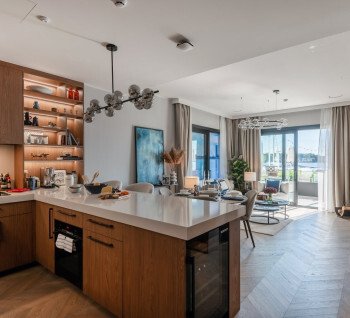 1 bedroom apartment in Riga Waterfront in the building Courtyard for sale.