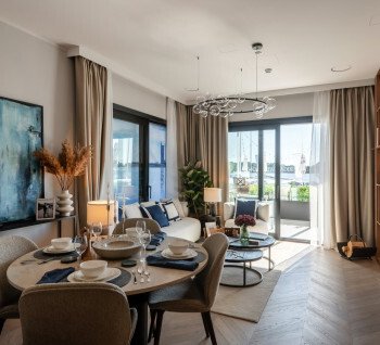 2 bedroom apartment in Riga Waterfront in the building Courtyard for sale.