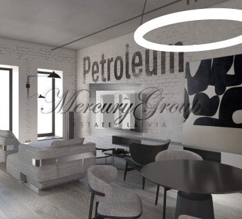 Apartment with grey finish in the premium project StokholmasHaus26, Mežaparks
