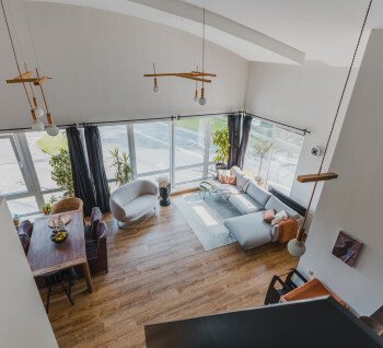 For sale one bedroom apartment with panoramic windows in the center of Riga