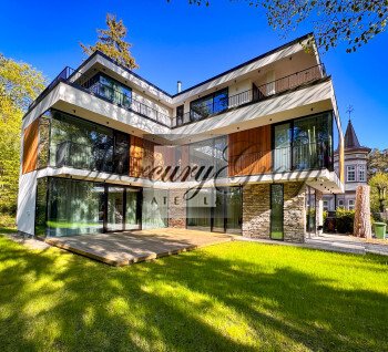 Modern house on the first line in Bulduri