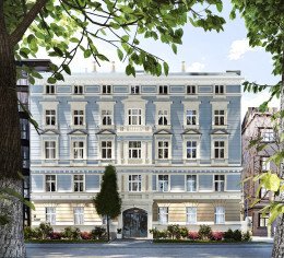 A building with a story and apartments with an air of aristocracy in the heart of Riga