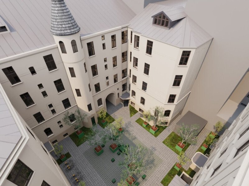 Izsmalcināts jūgendstila projekts Rīgas centrā. Nr. 5