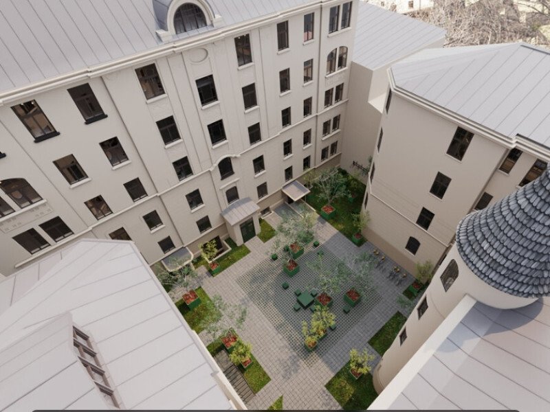 Izsmalcināts jūgendstila projekts Rīgas centrā. Nr. 6