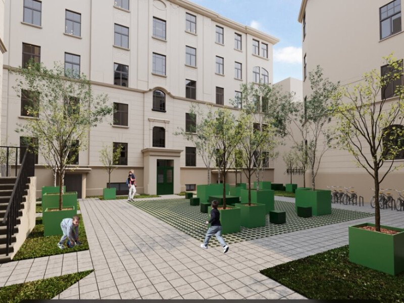 Izsmalcināts jūgendstila projekts Rīgas centrā. Nr. 4